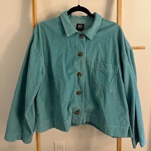 Urban Outfitters BDG courduroy shacket. Color is blue/aqua in a size large.